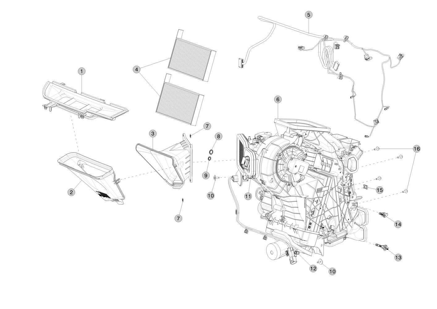 HVAC, WIREHARNESS, M3 – 1107670-00-B