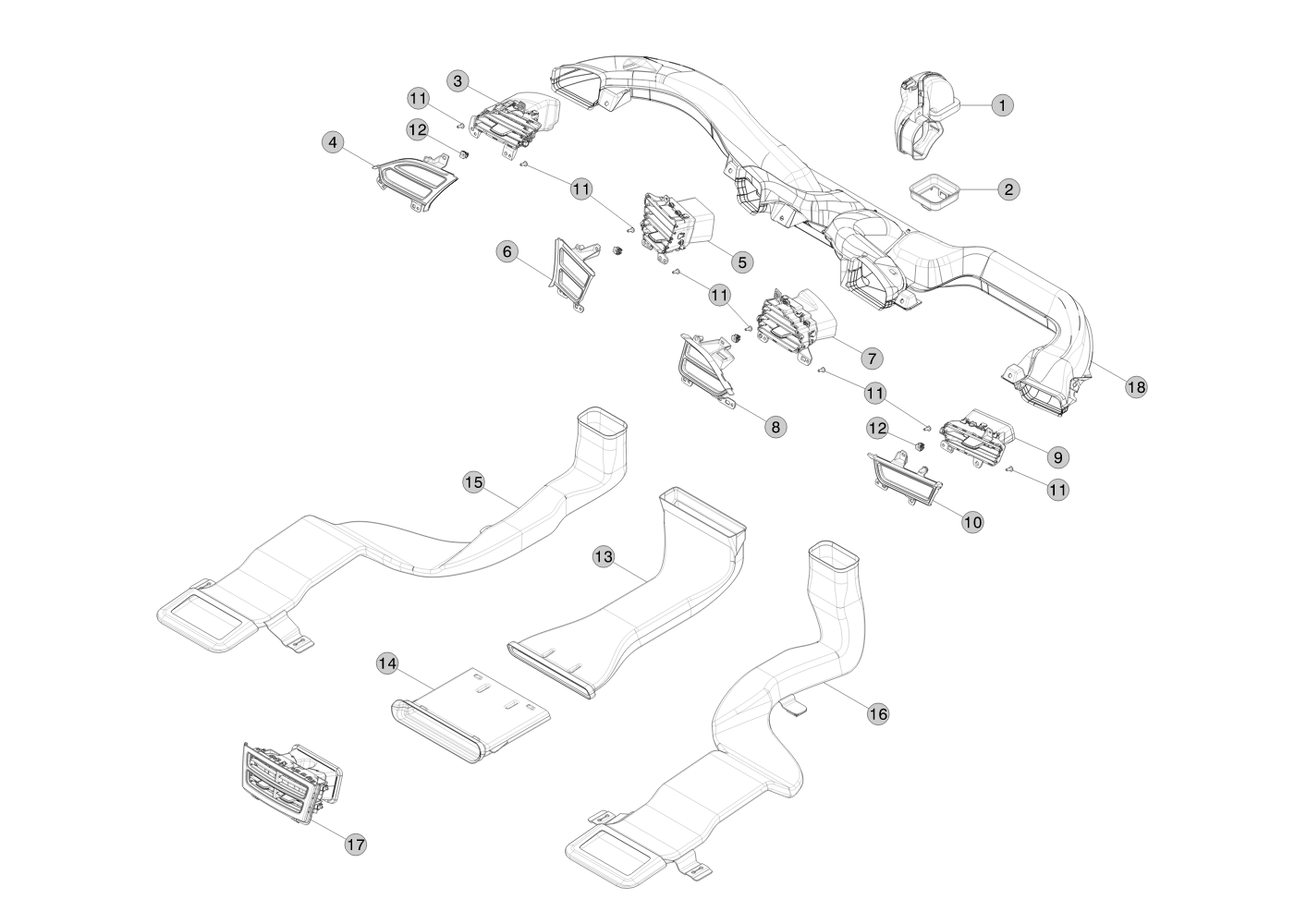 LEFT HAND DRIVE DUCT ADAPTOR (1 pcs.) – 1008282-00-B