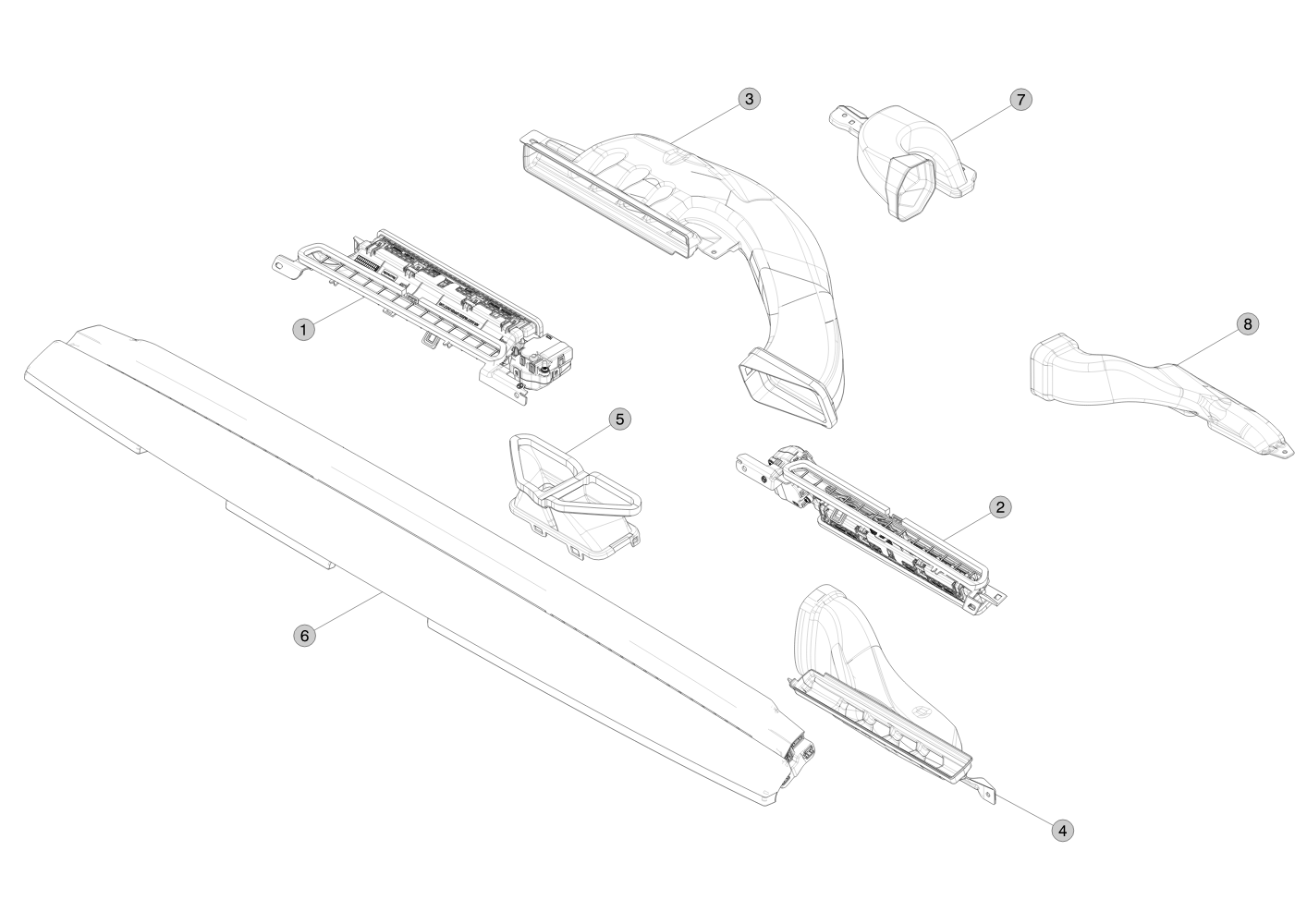 INSTRUMENT PANEL - WINDOW SIDE DEFROST DUCT - LEFT HAND – 1100549-00-D