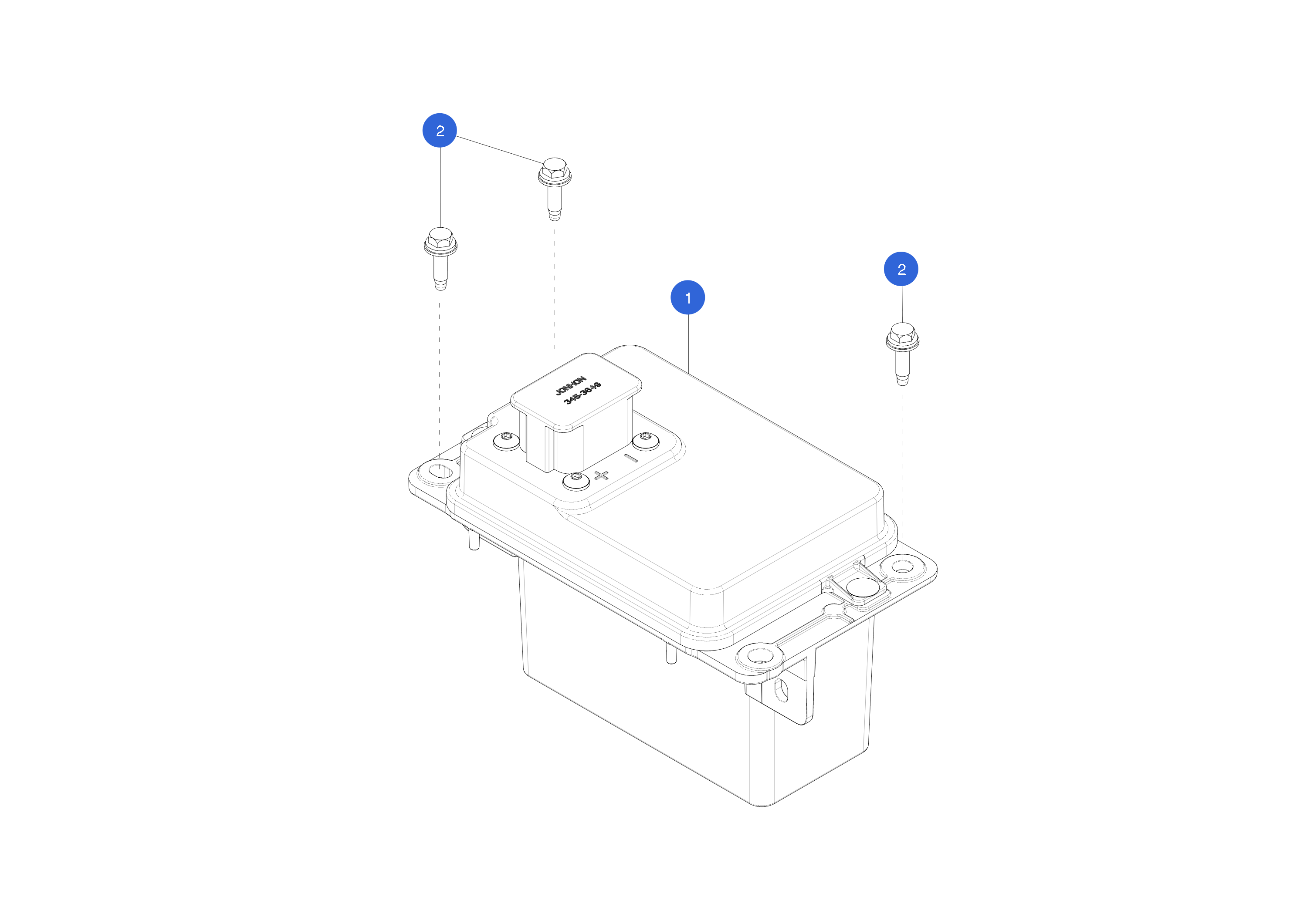 BOLT&amp;WSHR[BDL],HX,M5X21,[88],ZNNI.MAT (3 pcs.) – 1115777-00-A