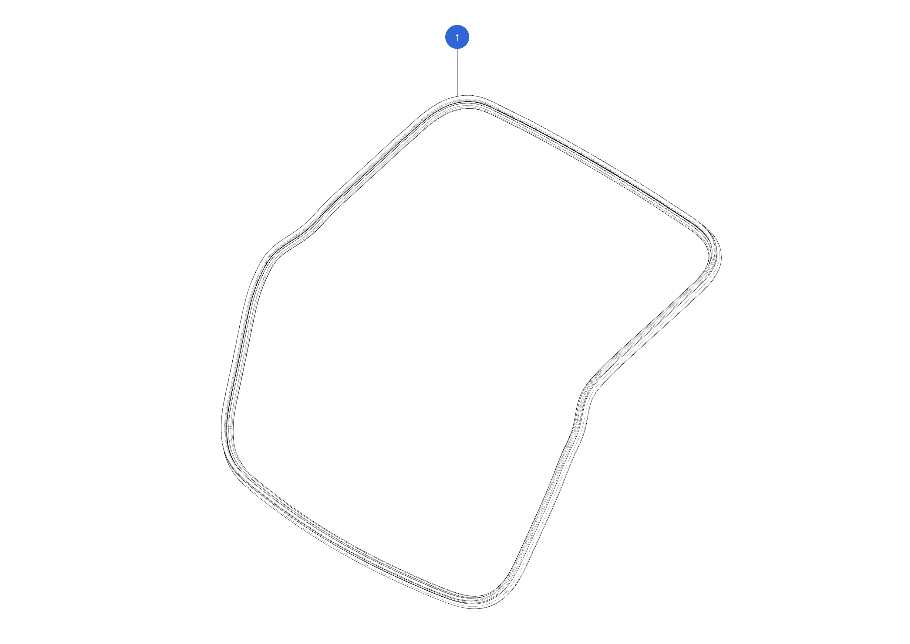 LIFTGATE SEAL (1 pcs.) 1 – 1497681-99-B