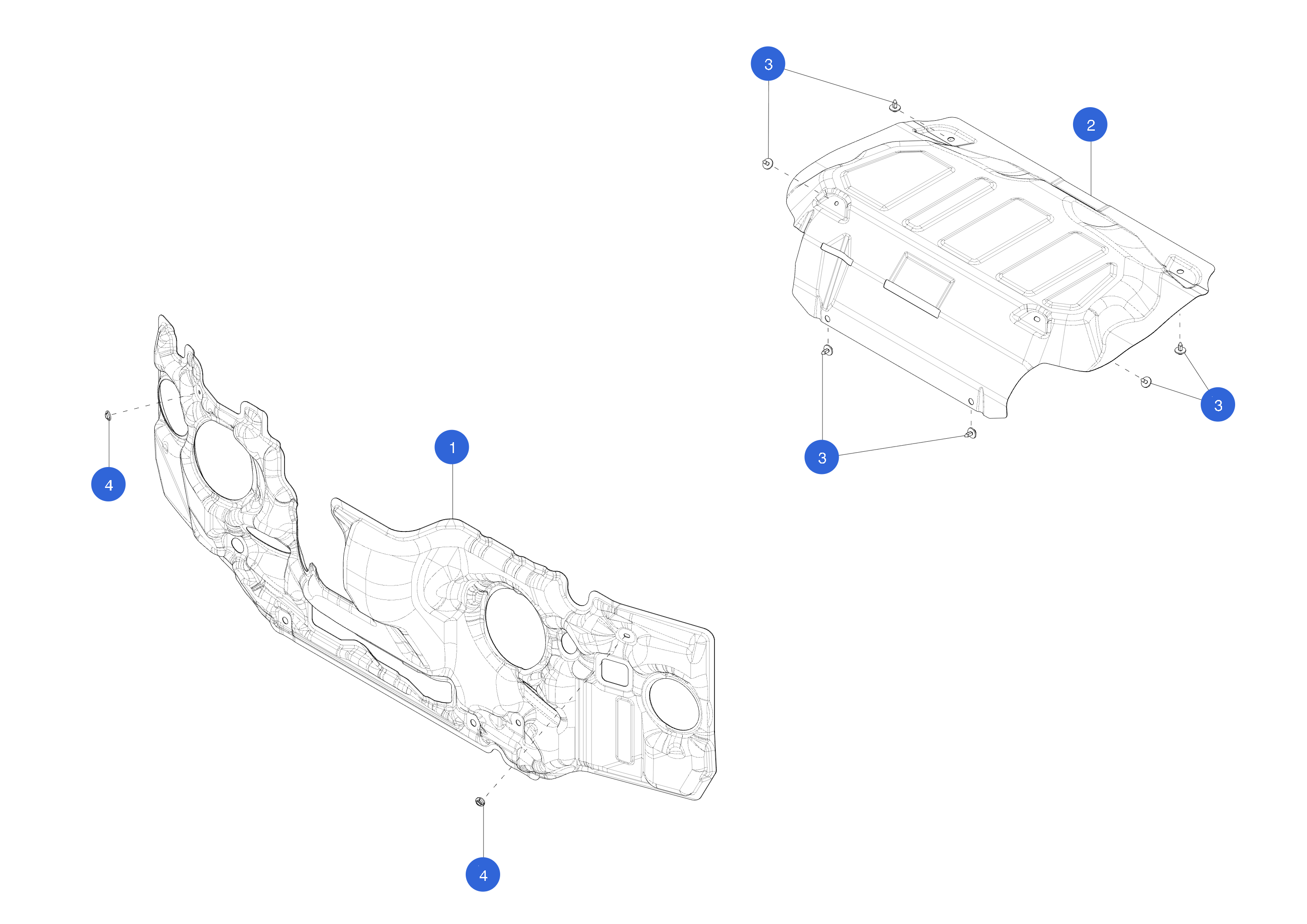 NOISE ABSORBER REAR MOTOR BAY (1 pcs.) – 1637620-00-B
