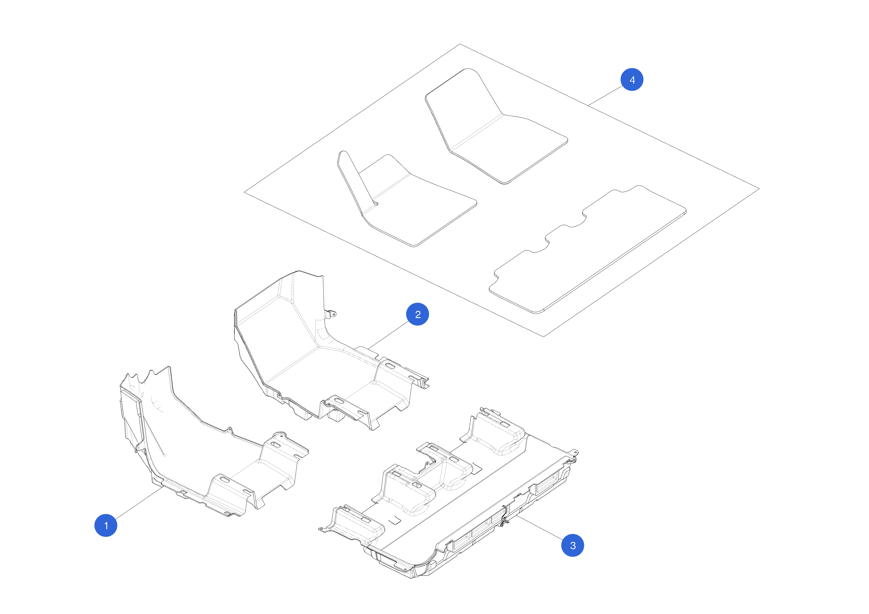 CABIN CARPET - FRONT - RIGHT HAND (1 pcs.) – 1493060-00-J