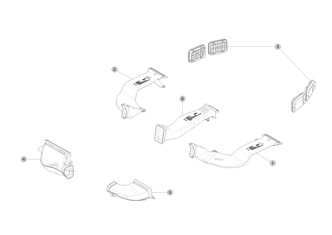 INSTRUMENT PANEL- LEFT HAND DRIVE- PANEL DUCT- DRIVER ASSEMBLY (1 pcs.) – 1820527-00-D