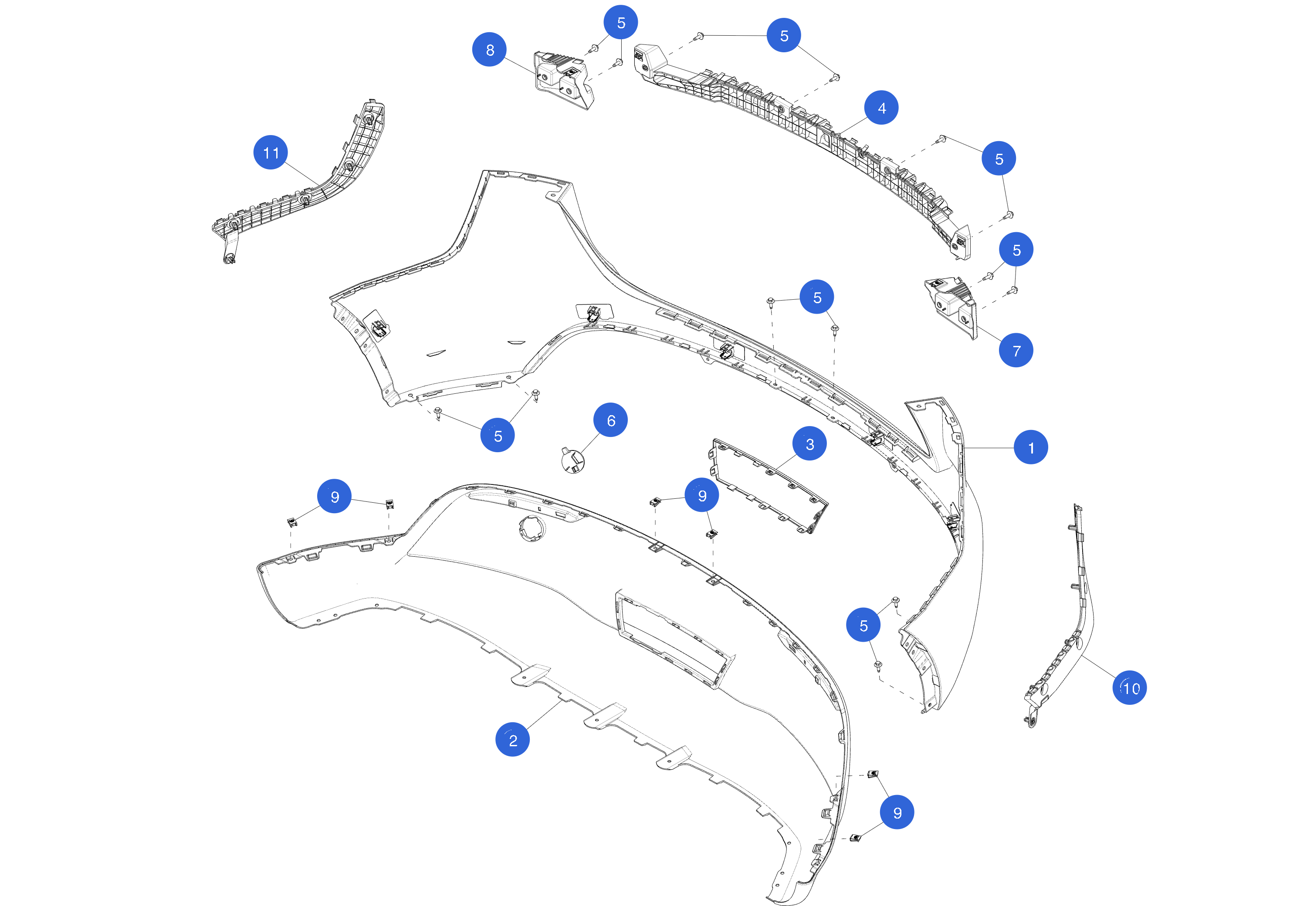 BRACKET REAR CENTER ASSEMBLY (1 pcs.) – 1494045-00-E
