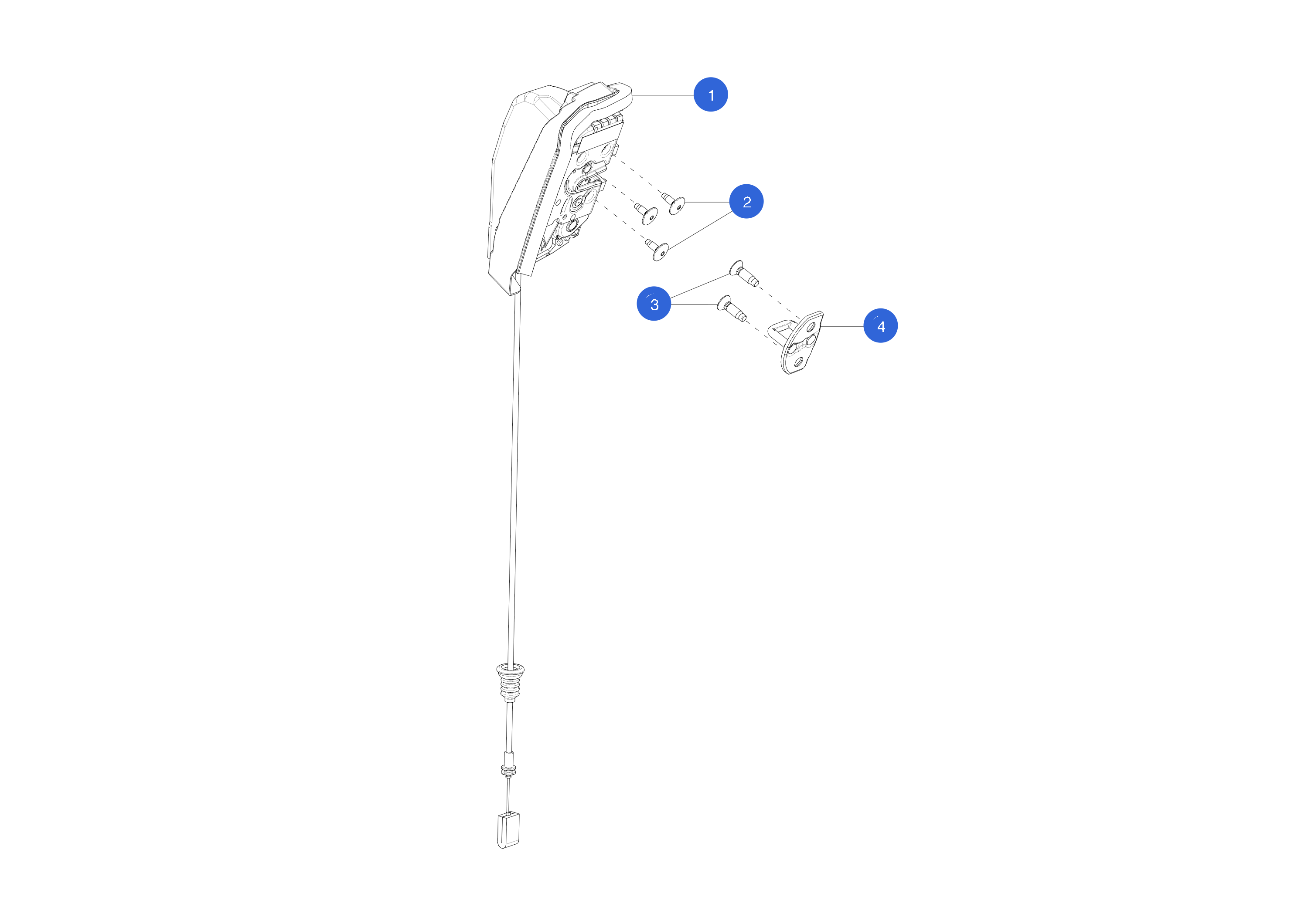 DOOR LATCH - REAR - RIGHT HAND - GL1 (1 pcs.) 1 – 1500675-91-B