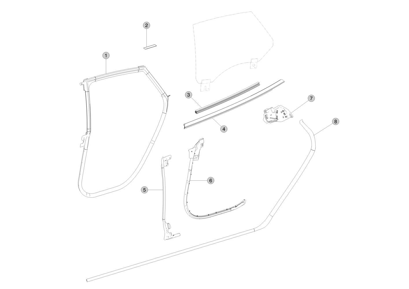 SECONDARY BODY SEAL - LEFT (1 pcs.) – 6009587-00-D