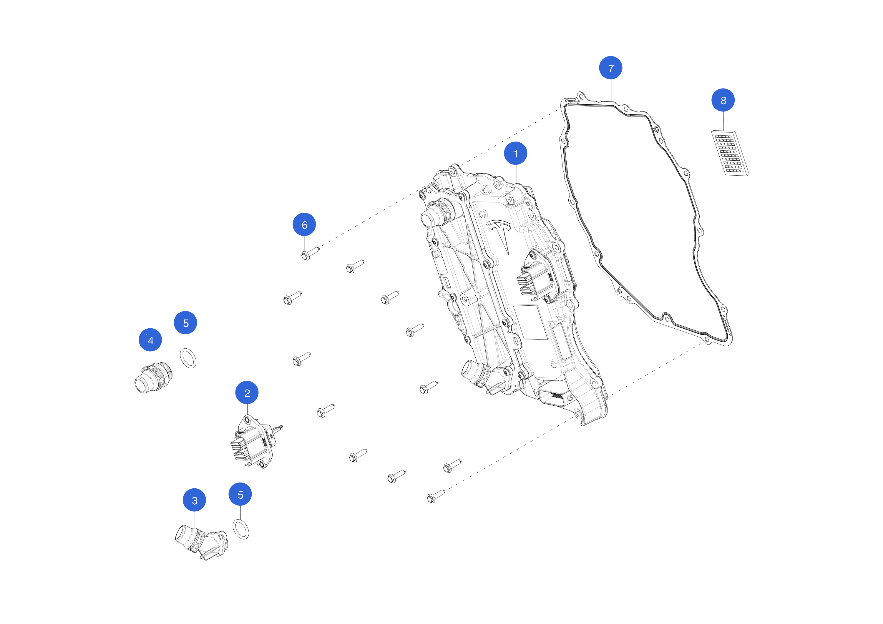DRIVE INVERTER ASSEMBLY- REAR 3DU- LOW CURRENT- TWO PHASE OPEN (1 pcs.) – 1079904-17-L