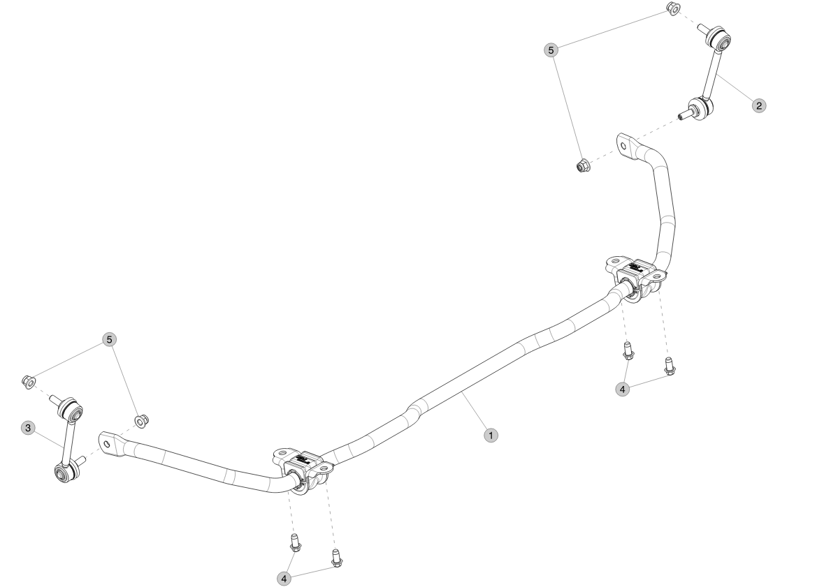 REAR STABILIZER BAR ASSEMBLY – 1044485-00-A