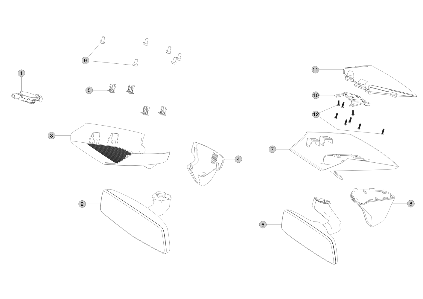10MM,0.5 X M3,MACHINE SCREW (8 pcs.) – 1011417-00-B