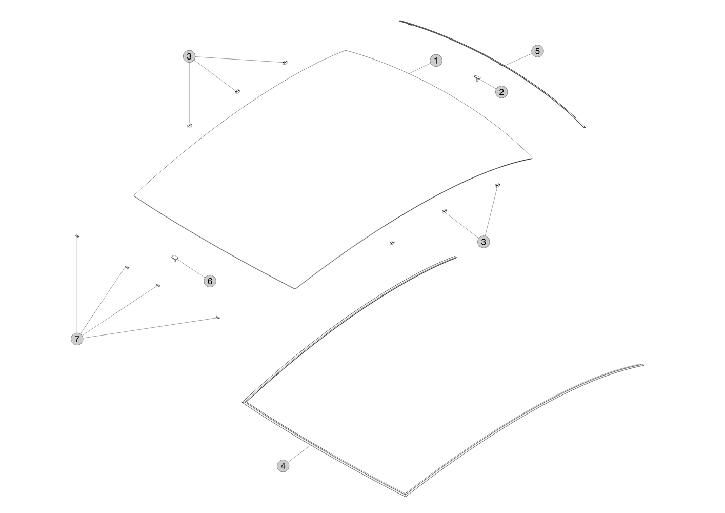 BASE ROOF, NET PAD, – 1106294-00-C
