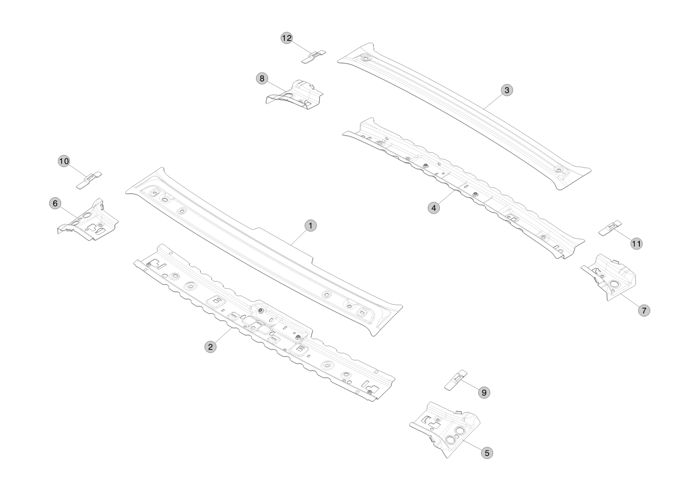 PANEL - FRONT HEADER REINFORCEMENT - LEFT – 1073729-S0-A