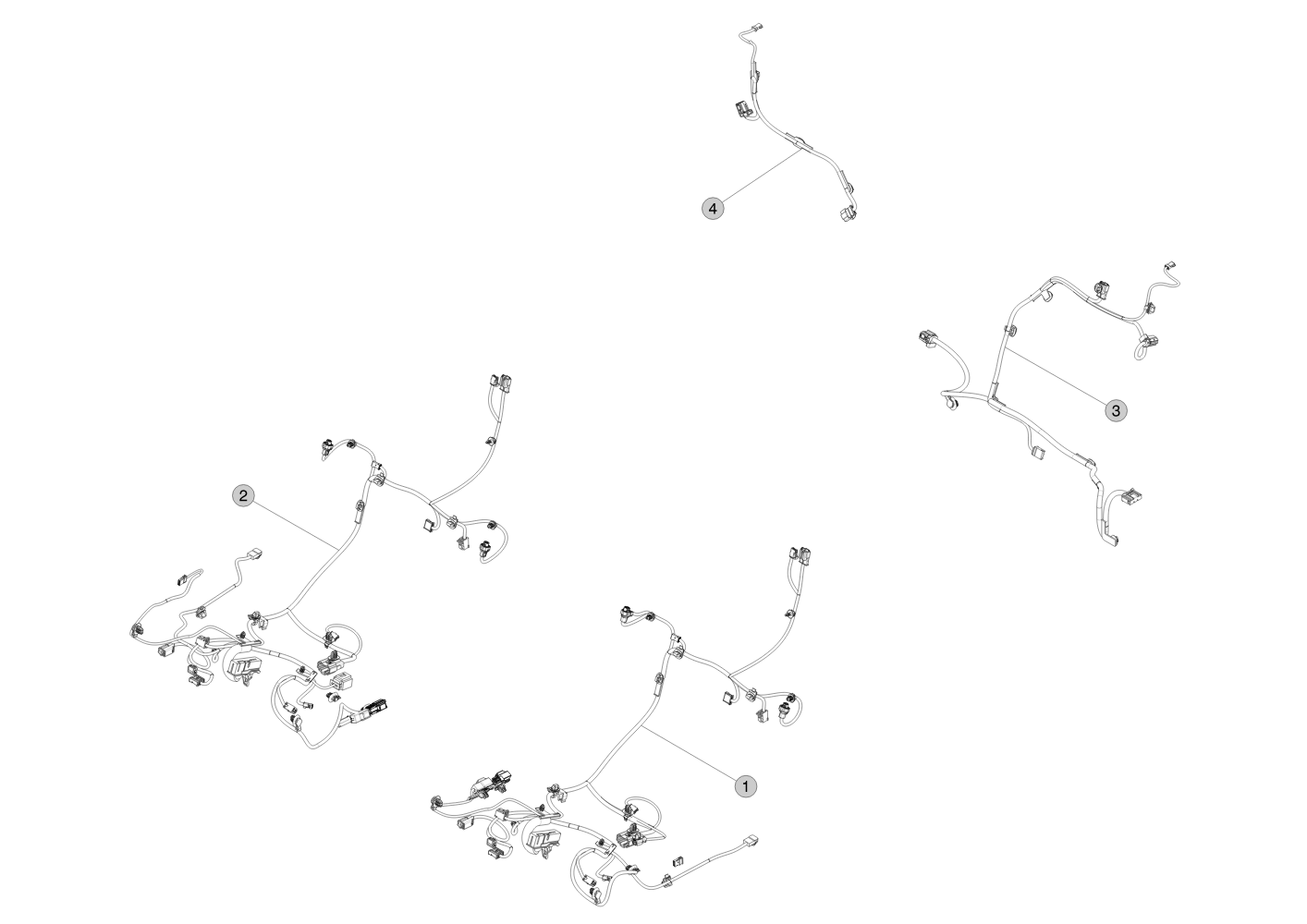 1ST ROW HARNESS ASSEMBLY - RIGHT HAND (1 pcs.) – 2486405-01-E