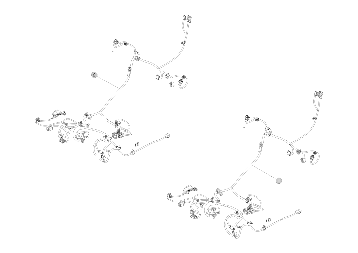 1ST ROW HARNESS ASSEMBLY - LEFT HAND (1 pcs.) – 2486405-00-E