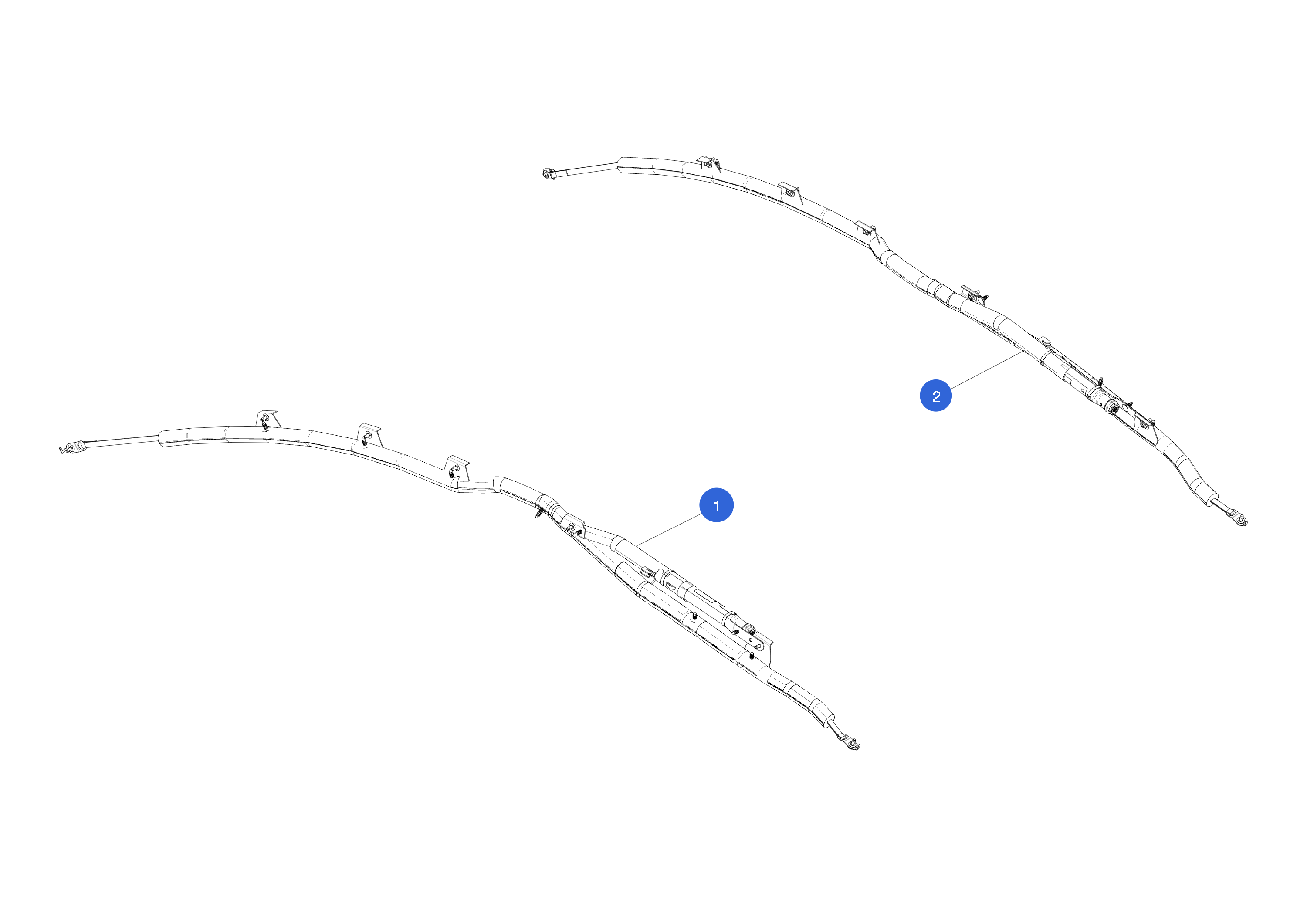 CURTAIN AIRBAG - LEFT HAND (1 pcs.) 1