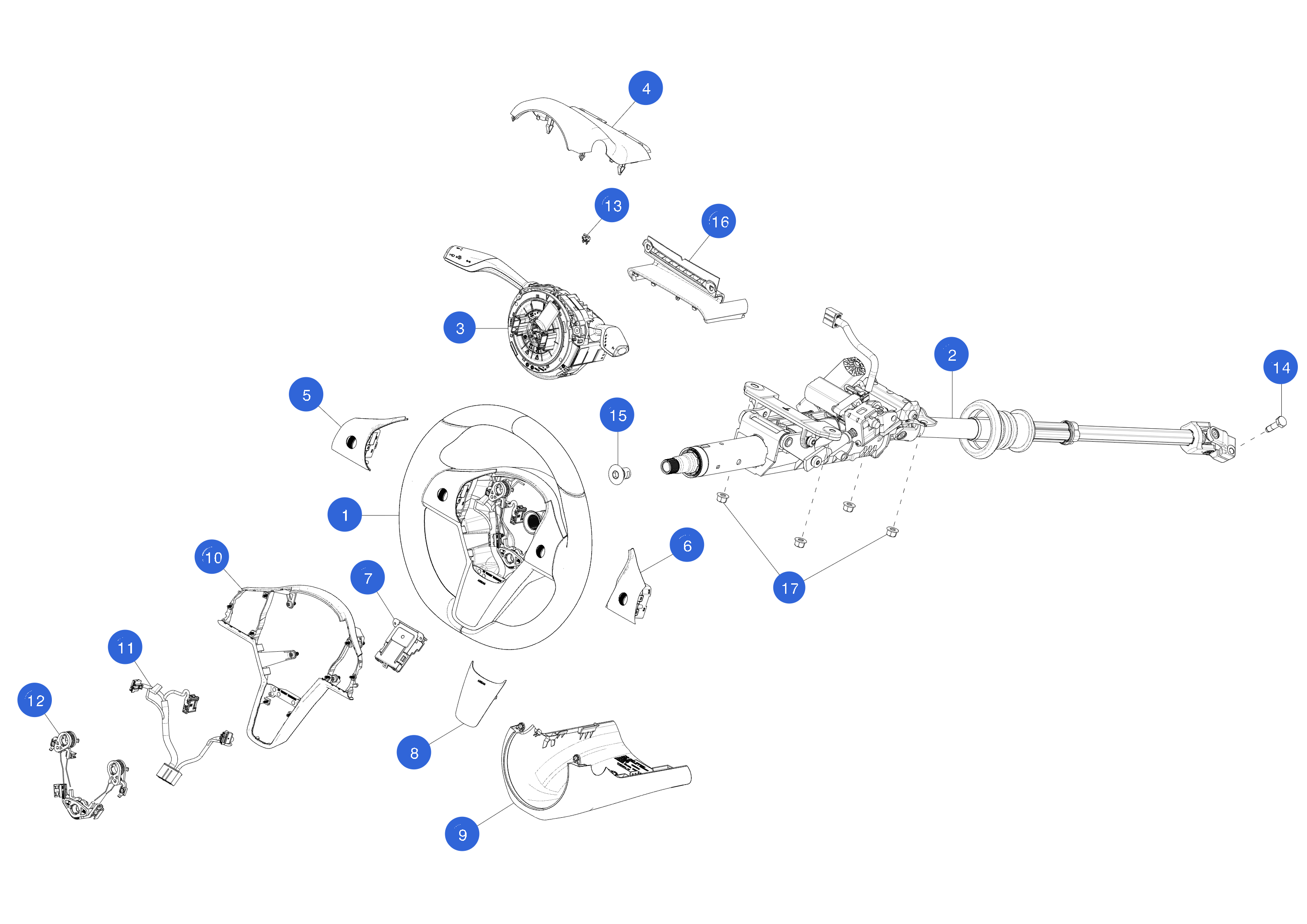 INSTRUMENT PANEL - STEERING COLUMN - SHROUD LOWER SUB (1 pcs.) 1 – 1099284-80-E