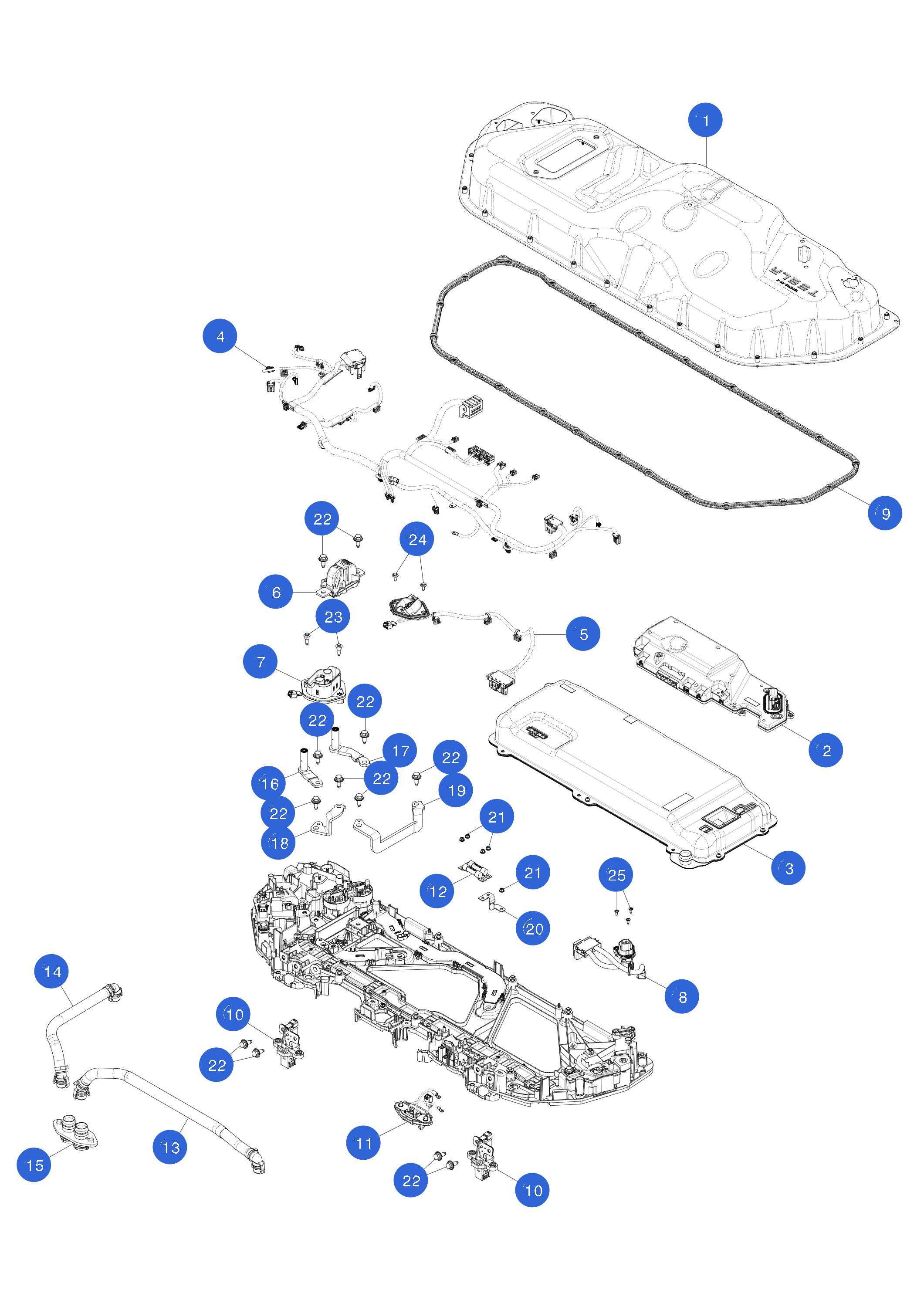 BUSBAR - FAST CHARGE POSITIVE - OUTLET JUMPER (1 pcs.) – 1625010-00-E