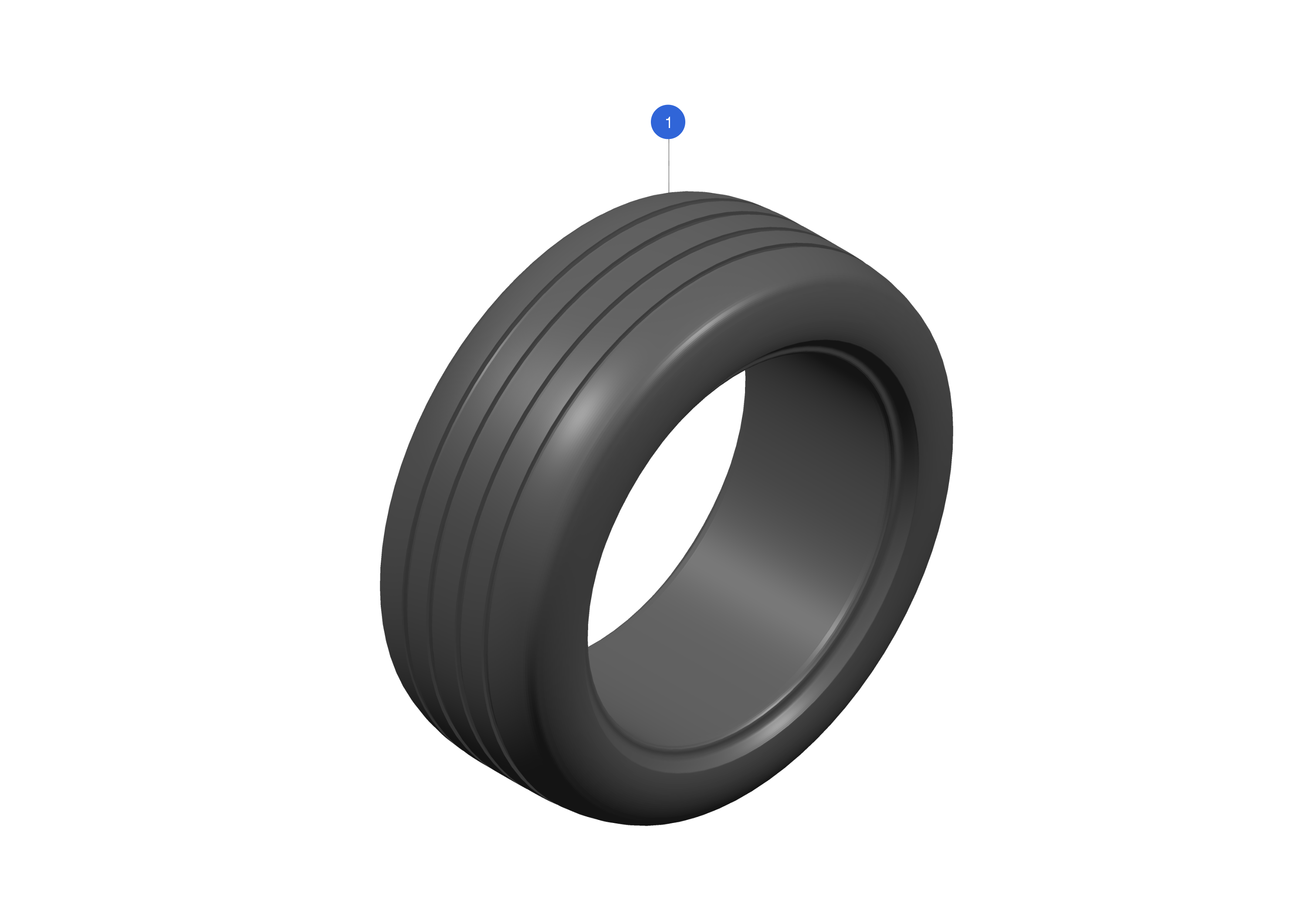 TIRE - 255/45R19 104W XL SUMMER - CONTINENTAL T1 – 1188263-00-B