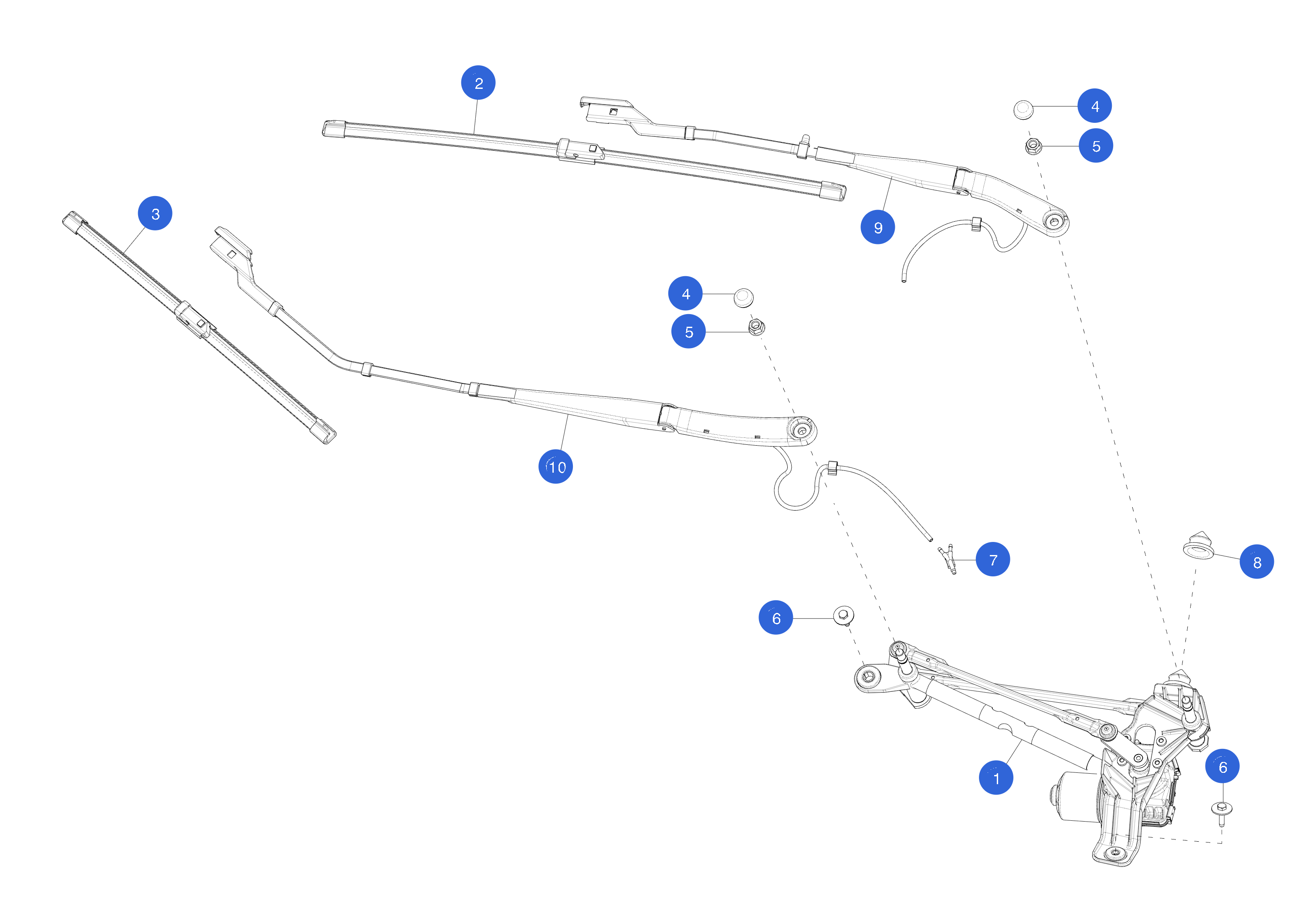 COVER - WIPER ARM NUT. (10 pcs.) – 1106610-00-A