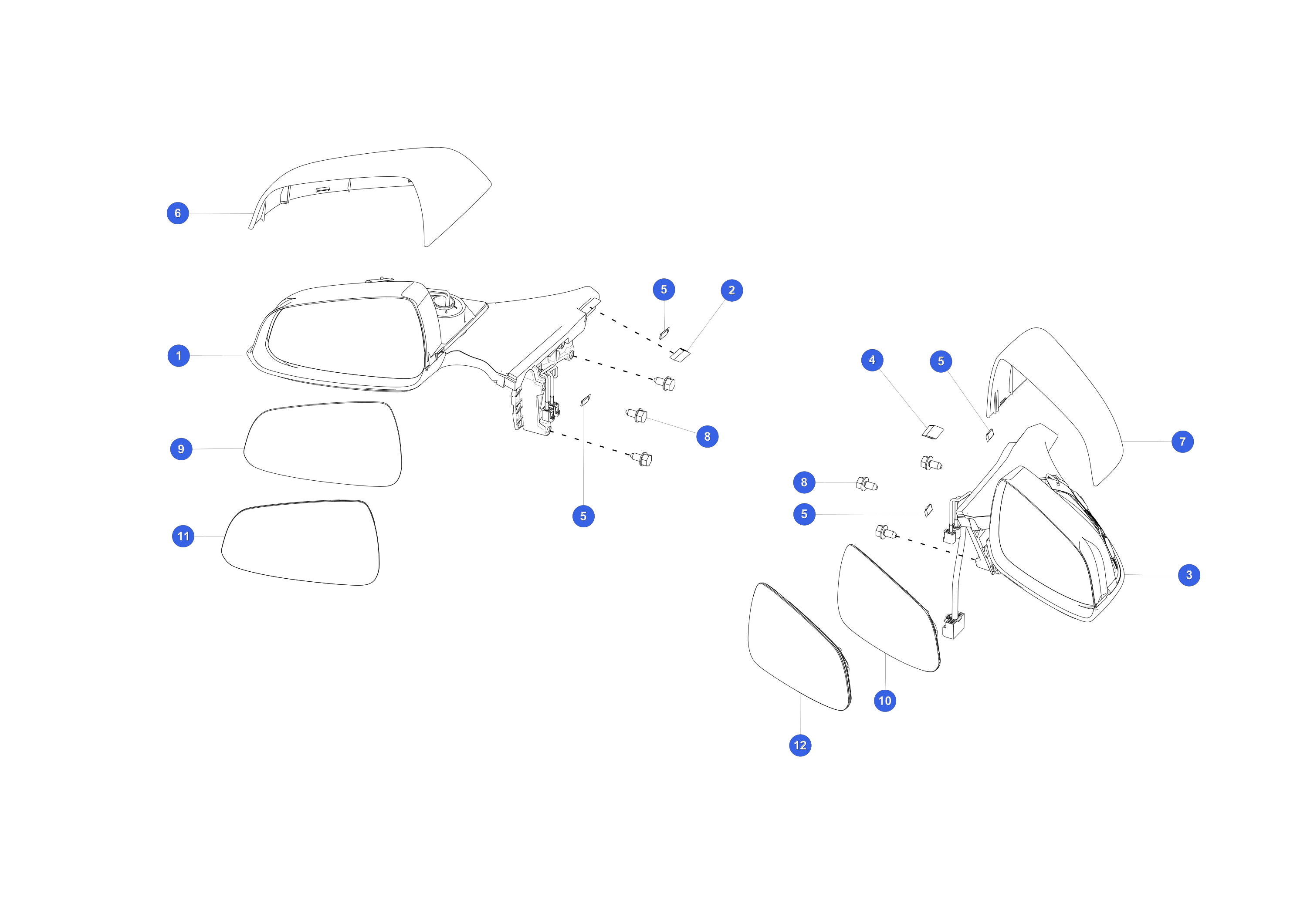 MIRR. ASY O/S FR DR RIGHT HAND ECE – 6005859-01-E