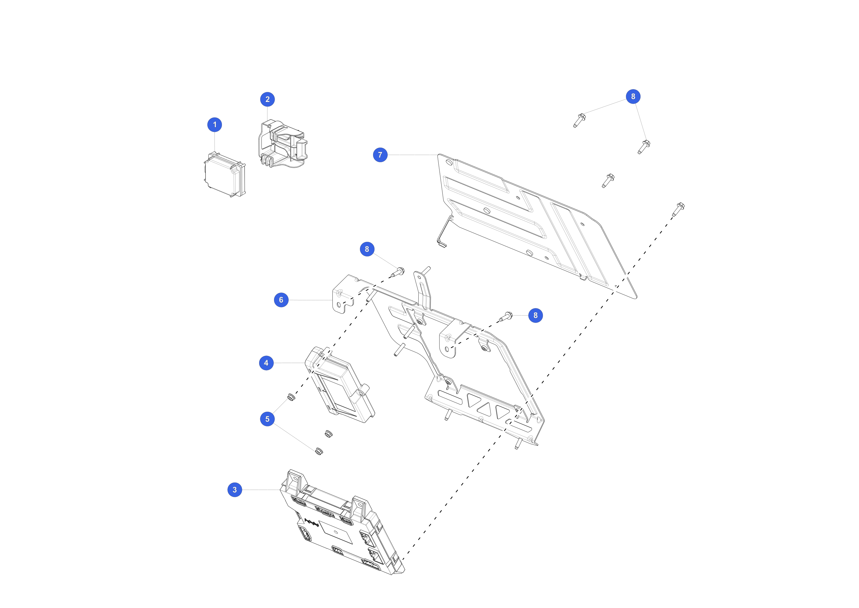 MOUNT - ELECTRONICS - FOOTWELL – 1013496-00-F