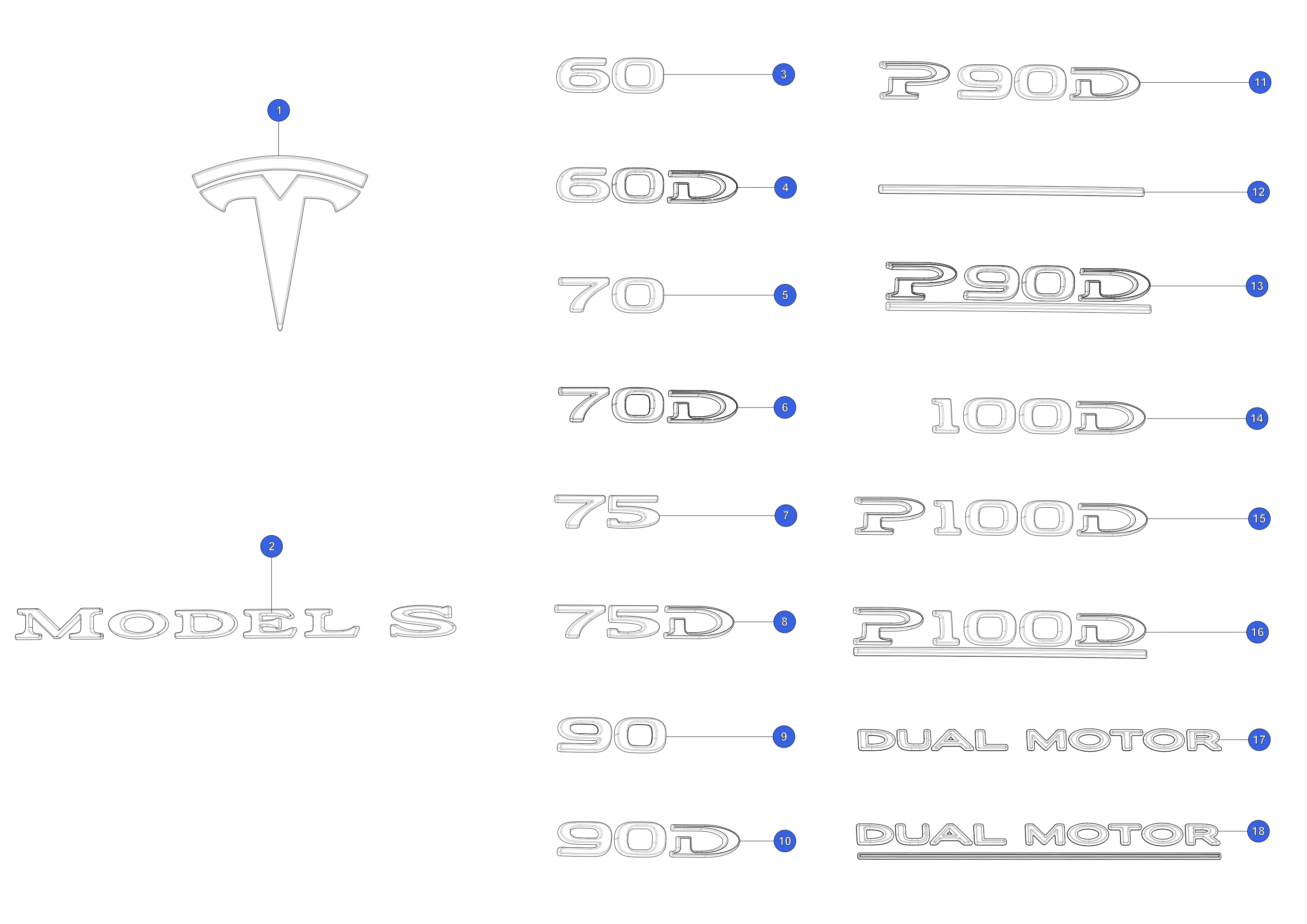 P90D BADGE - AND – 1059268-00-A