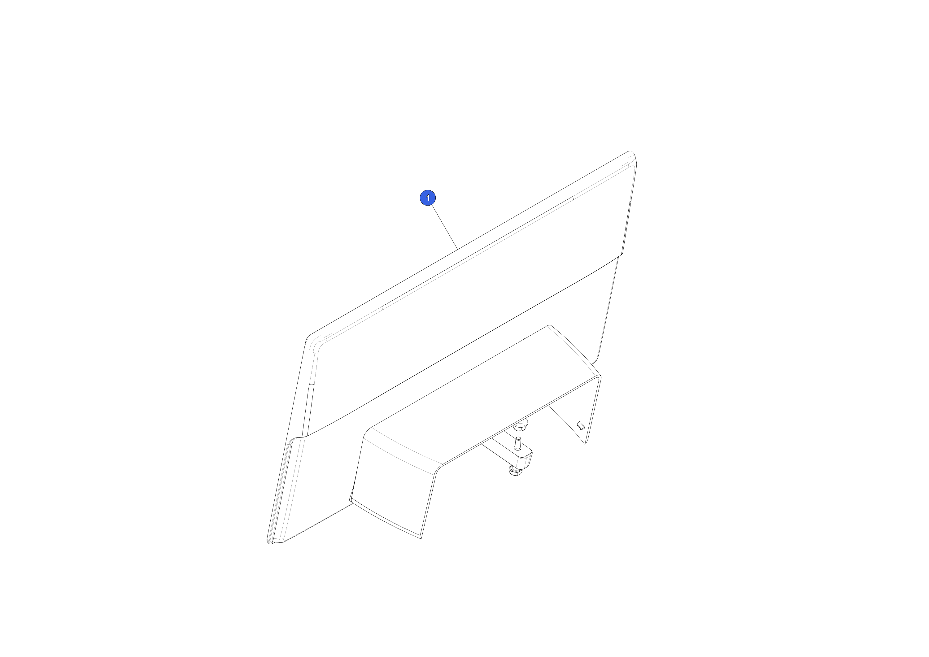 CENTER DISPLAY ASSEMBLY – 1566010-00-F