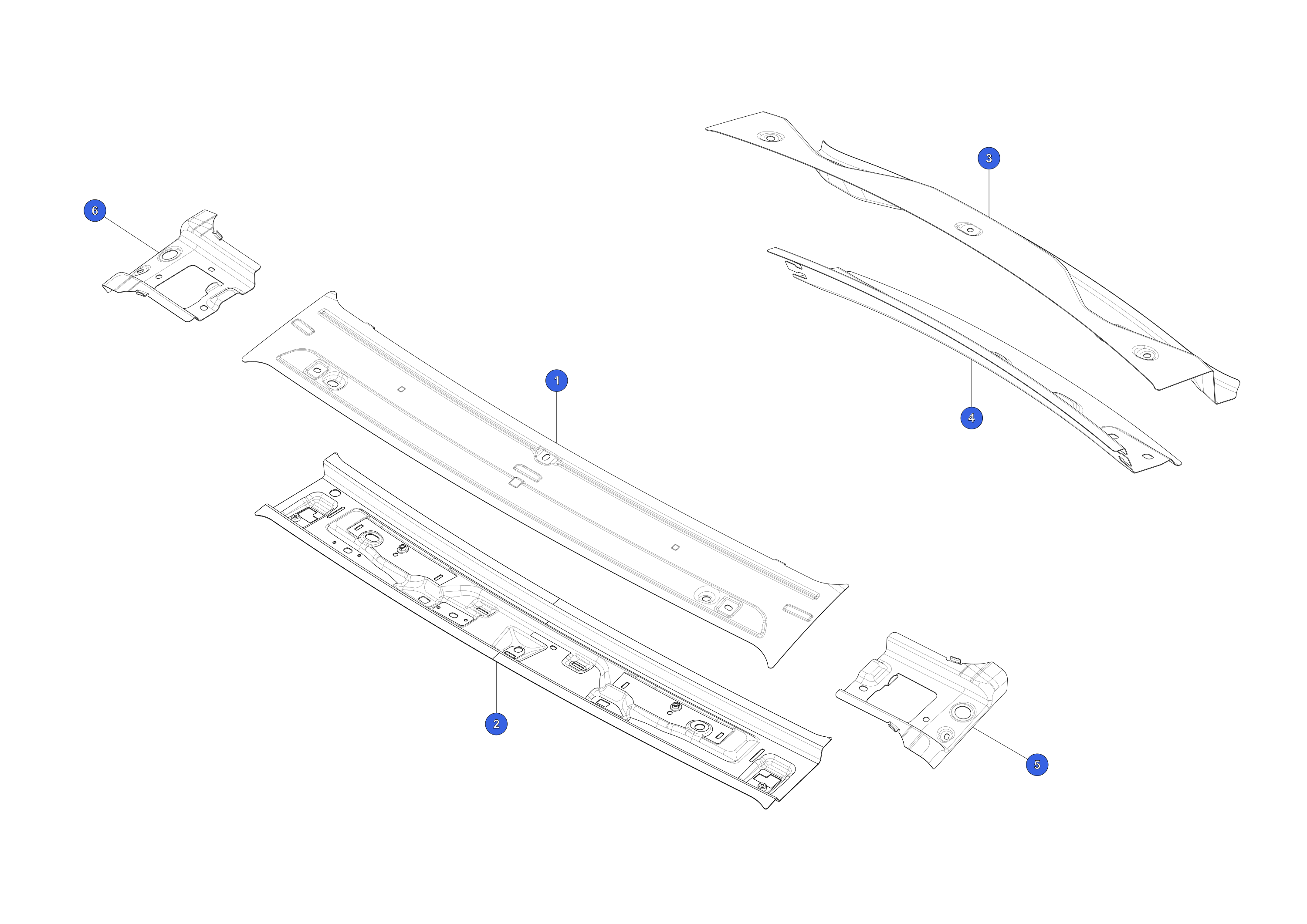 PANEL - FRONT HEADER UPPER – 1626952-S0-A