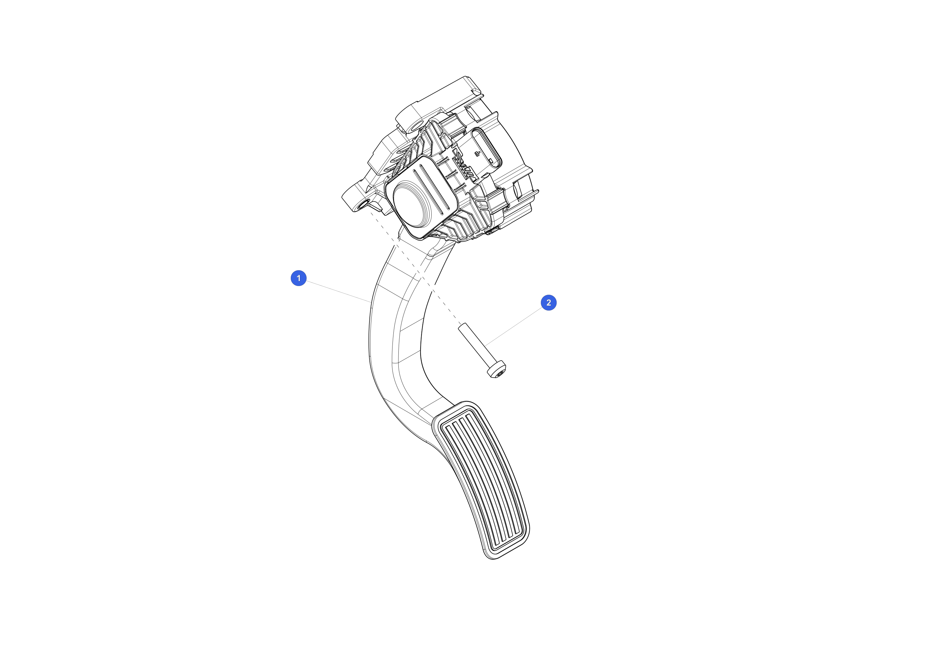 ACCELERATOR PEDAL KIT - STANDARD – 1188695-50-A