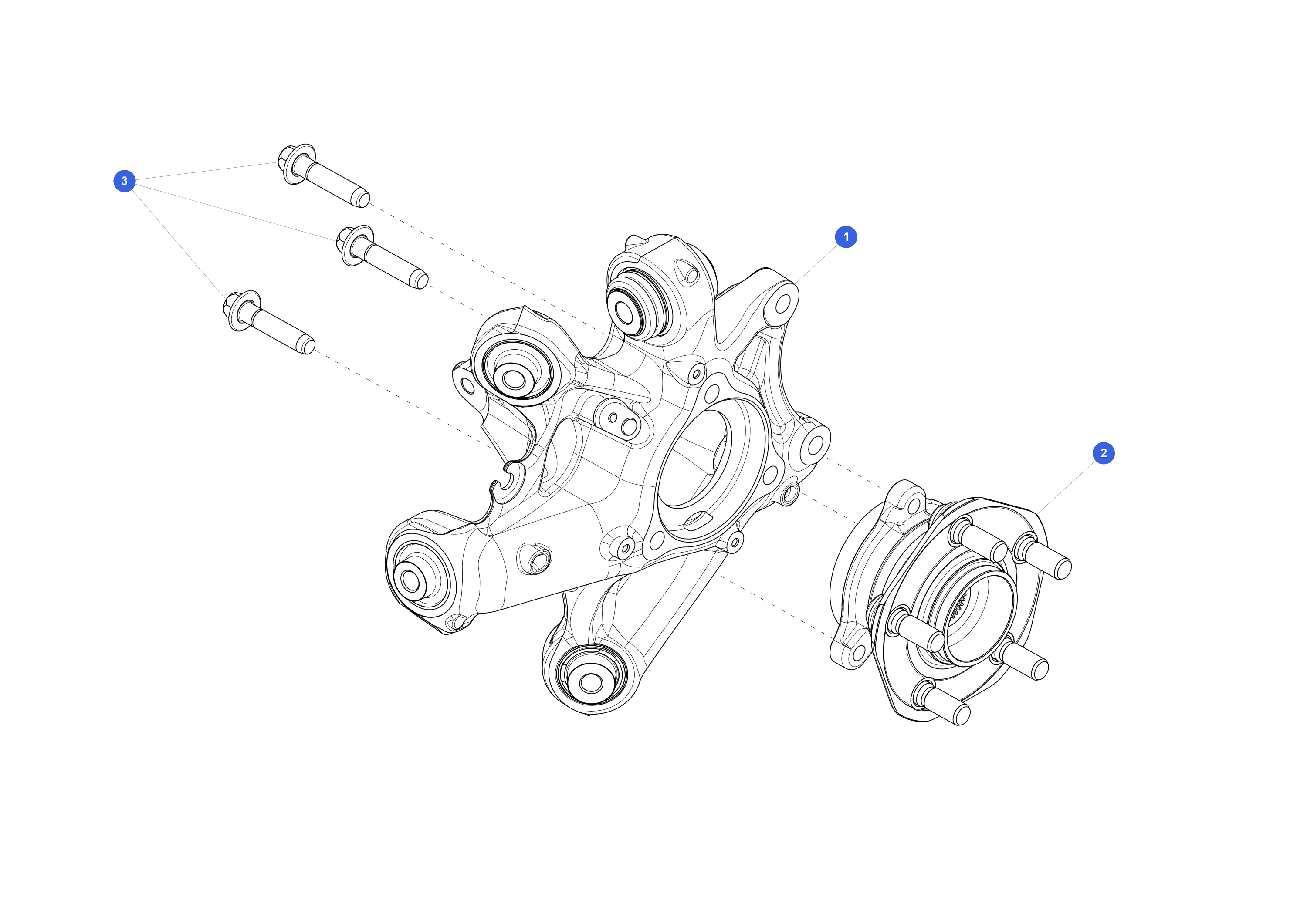 REAR KNUCKLE ASSEMBLY - RIGHT HAND – 1188416-00-G