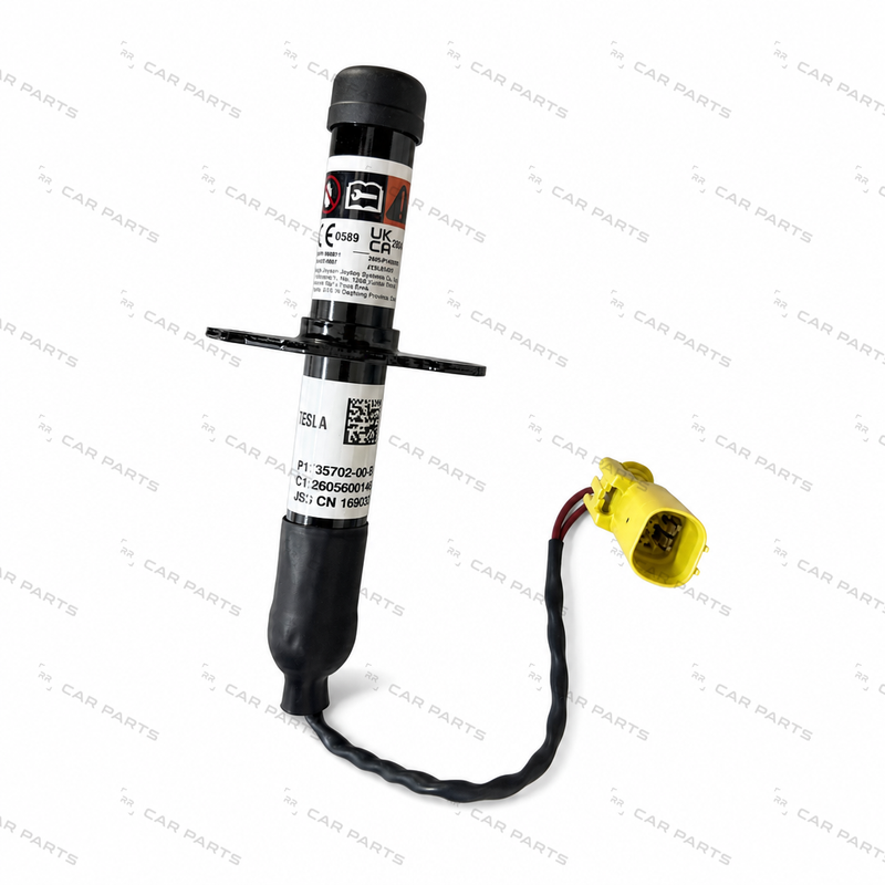 Real part photo: 1735702 - 1735702-00-B - PYROTECHNIC HOOD ACTUATOR for Model 3 (Sep 2023) Highland - RR CAR PARTS