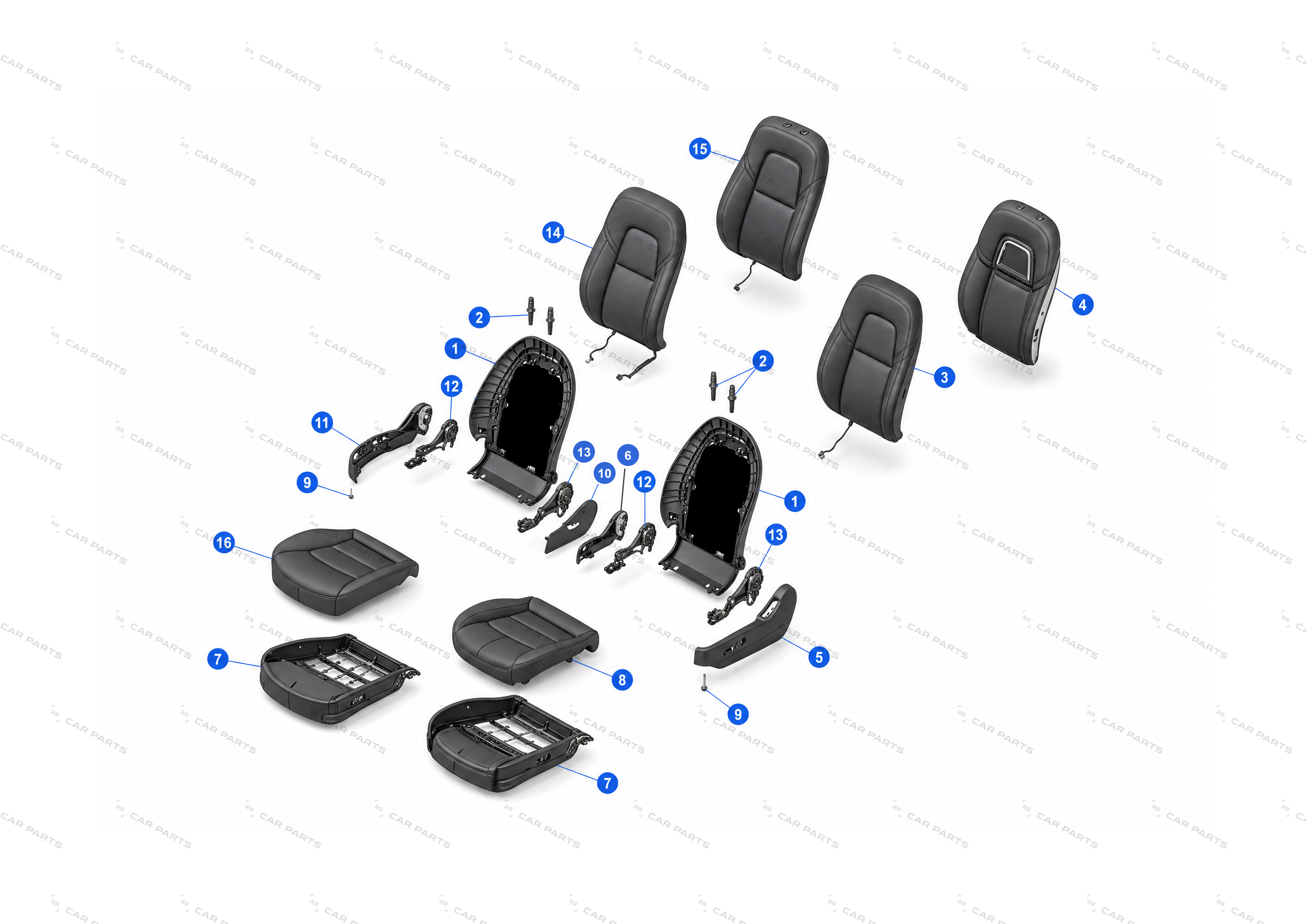 FIRST ROW OUTBOARD SIDESHIELD - FOR LEFT HAND SEAT - LUMBAR – 1088964-00-G