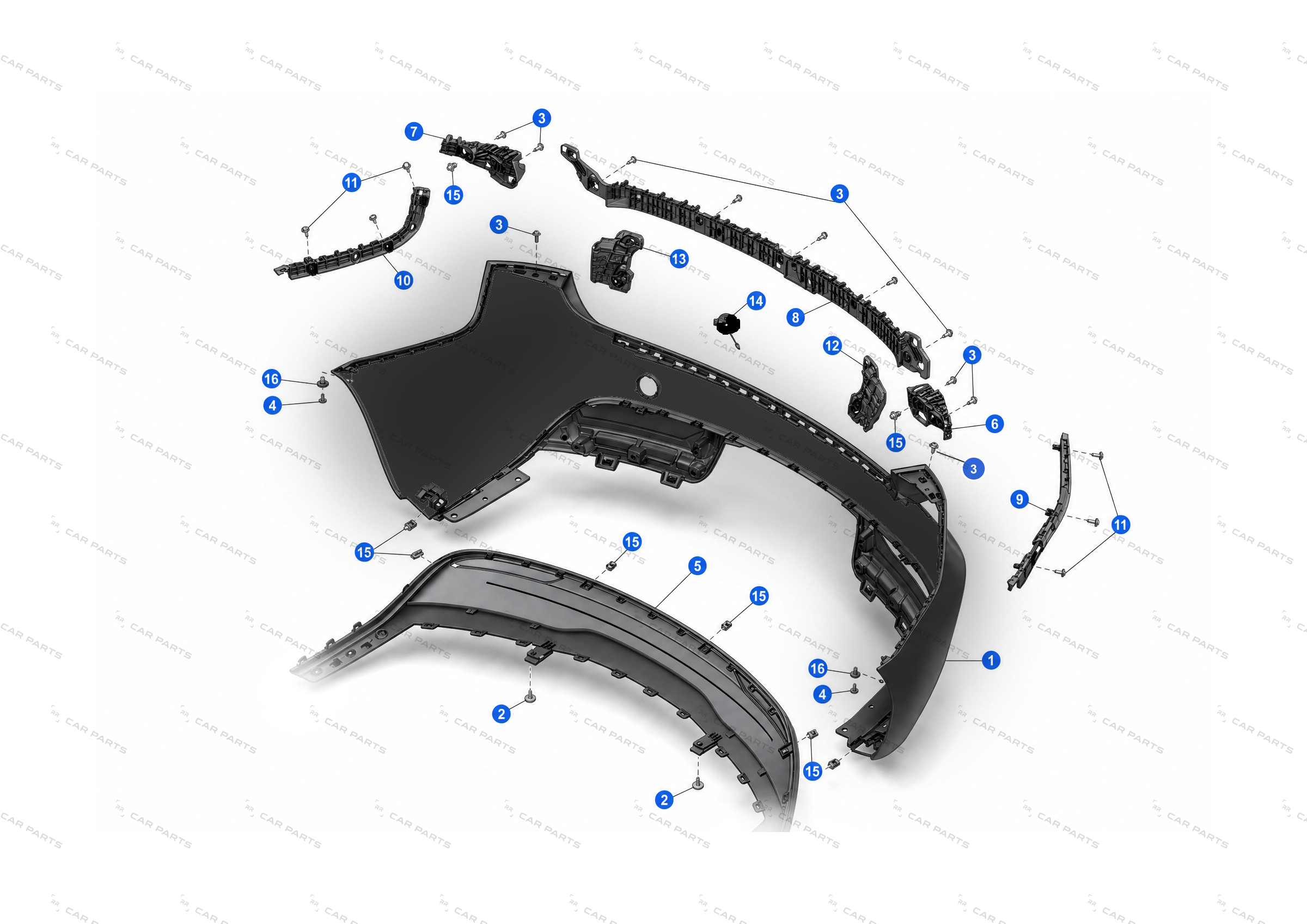 REAR FASCIA CENTER BRACKET – 1757096-00-D