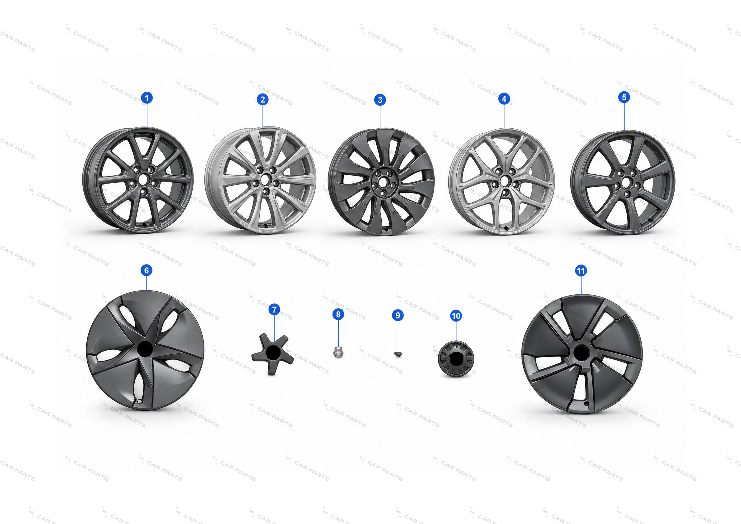 WHEEL COVER - 18 INCH PINWHEEL REFRESH – 1044271-00-A
