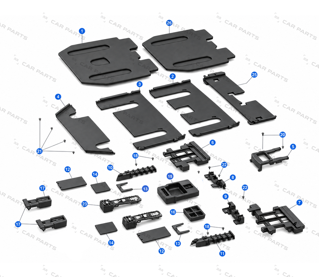 SECOND ROW FLOOR PANEL 2 (6 SEATER) – 1072402-00-F