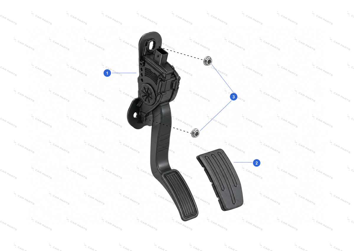 ACCELERATOR PEDAL PAD - OPTION – 1050664-00-A