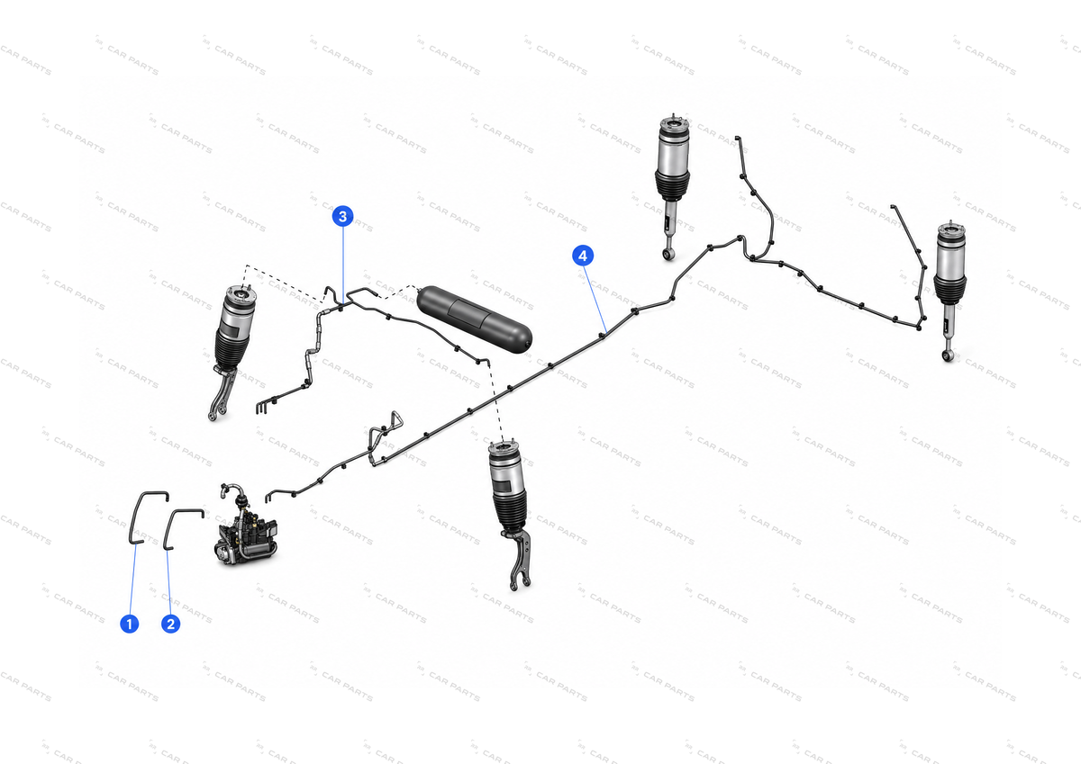 AIR SUSP LINE COMP TO VALVE – 1027934-00-B