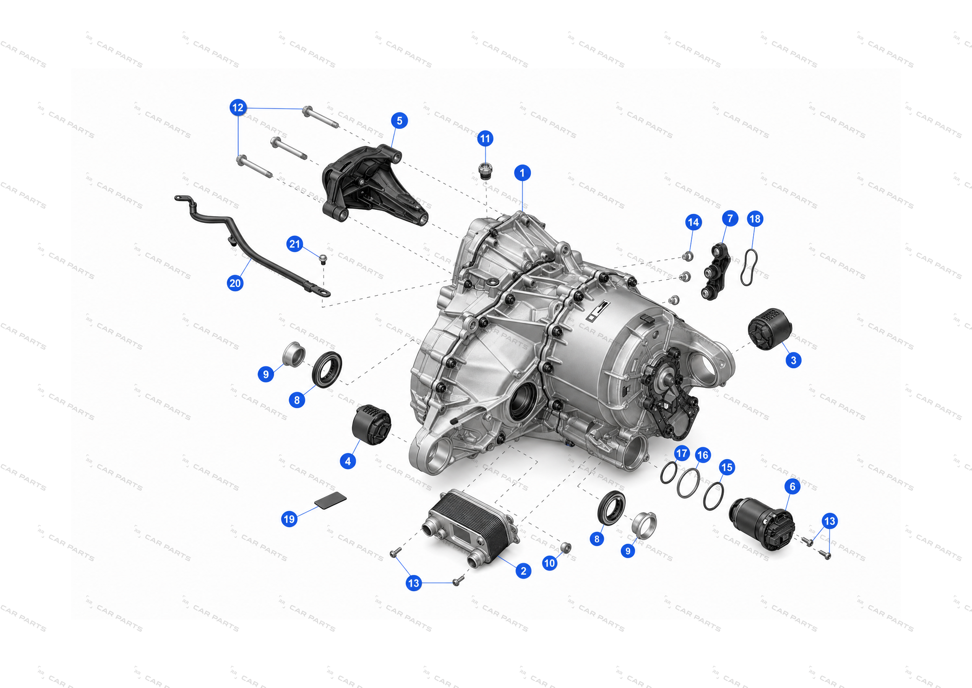 Tesla EPC diagram for 1100020-00-A - BOLT,TRX,FLG,M6-1.0X23[8.8]-MP