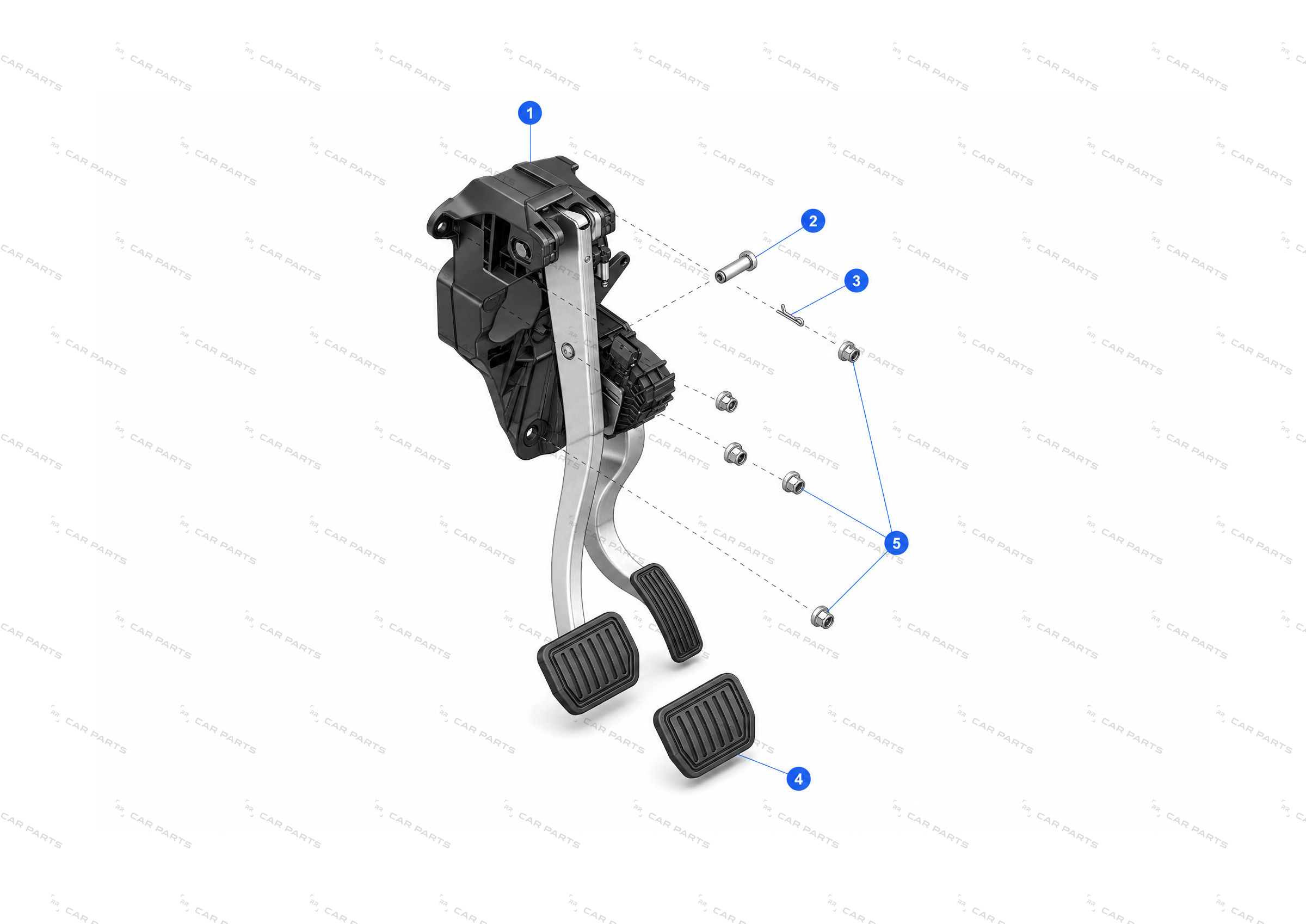 BRAKE PEDAL ASSEMBLY - BASE – 2188691-50-C