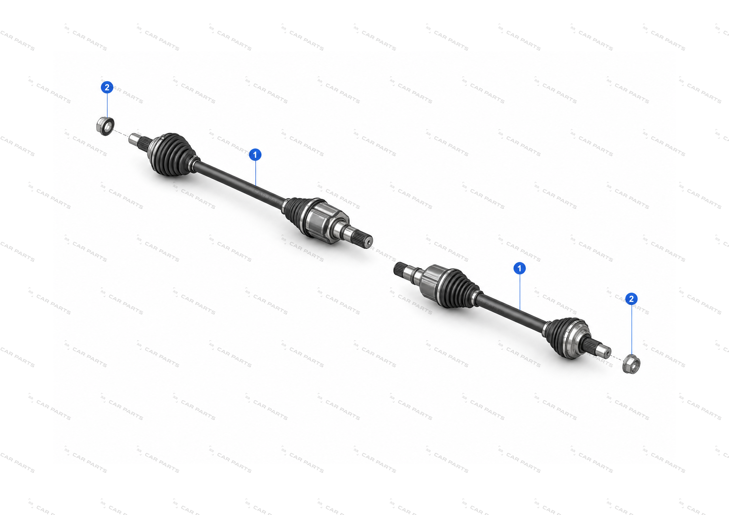 HALFSHAFT ASSEMBLY - FRONT - 25MM X 565MM SHAFT – 1188115-99-A