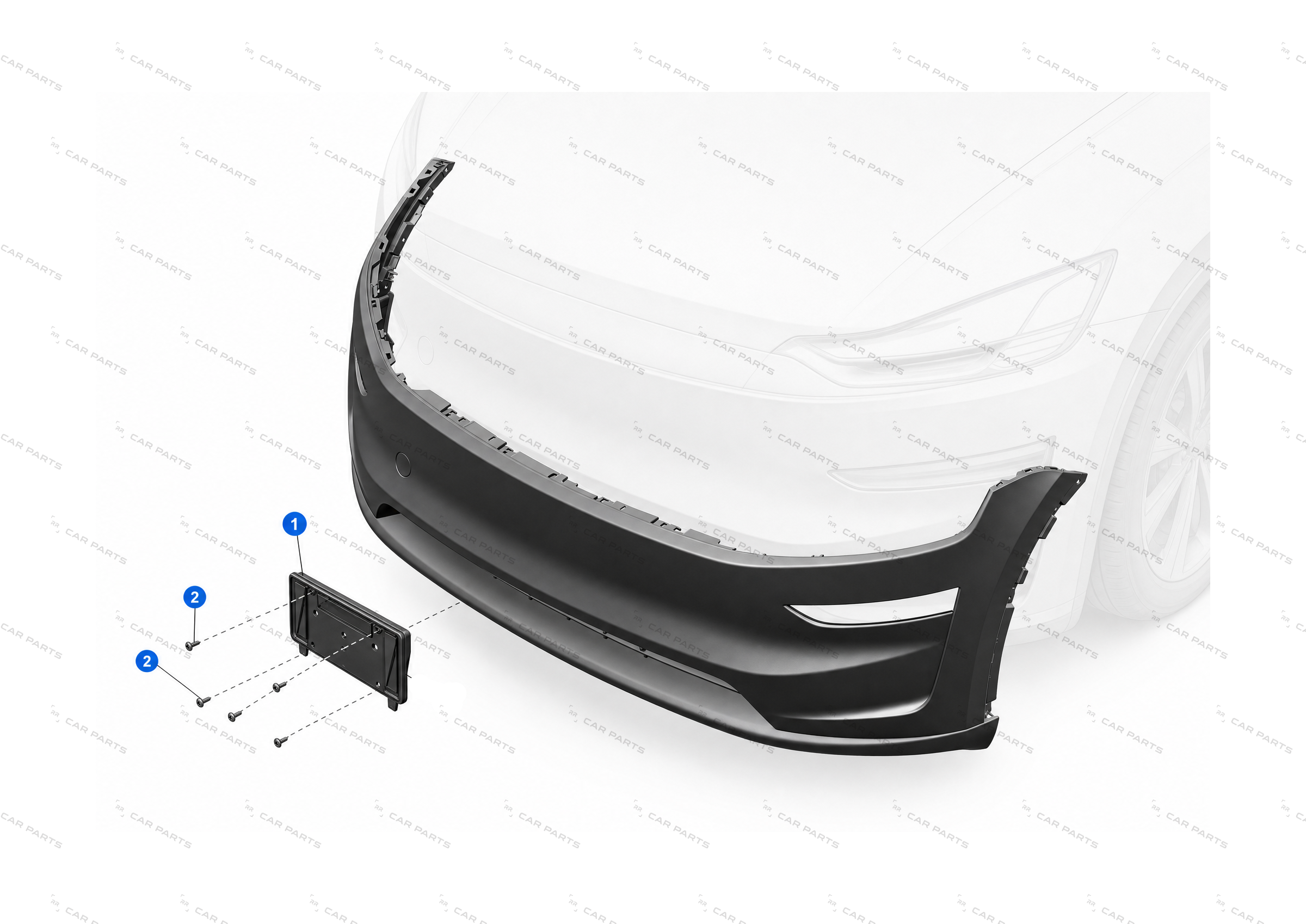 FRONT LICENSE PLATE BRACKET EUROPE – 1898729-00-F